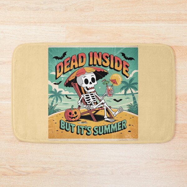 Item preview, Dead Inside But It’s Summer – Funny Skeleton Beach Vibes Design designed and sold by Aredbox.