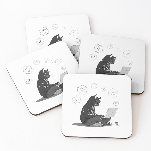 Item preview, I are programmer - cool hacker cat designed and sold by The Velvet Vault.