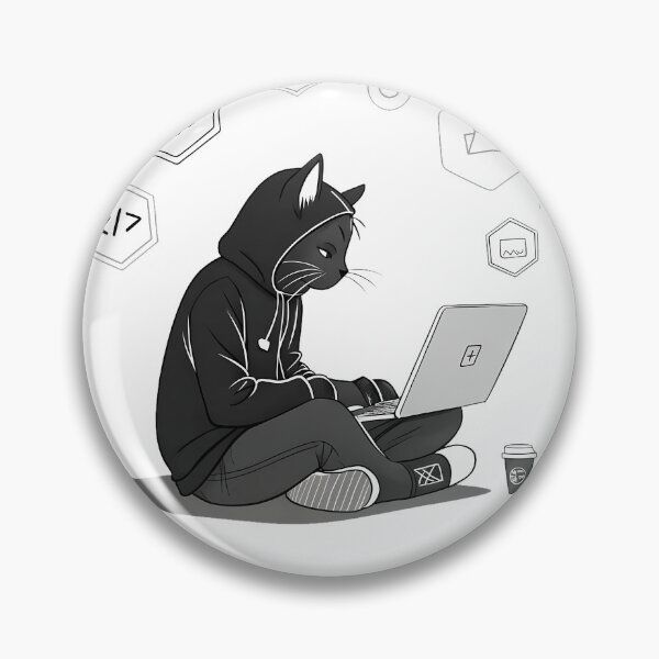 Item preview, I are programmer - cool hacker cat designed and sold by RAZ1995.