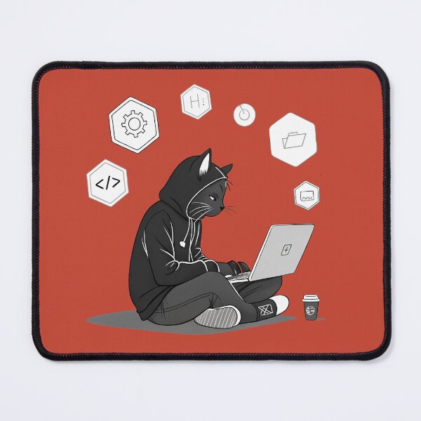 Item preview, I are programmer - cool hacker cat designed and sold by RAZ1995.