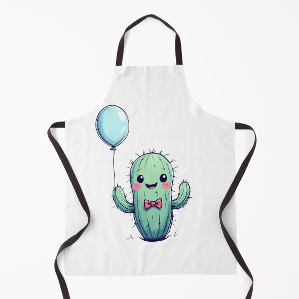 Item preview, Cactus with bow tie holding a balloon and wearing a bow tie designed and sold by cafegrafis.