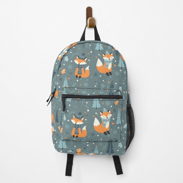 Item preview, Winter Wonderland Fox with Pine Trees, Snow flakes designed and sold by Studio Pico.