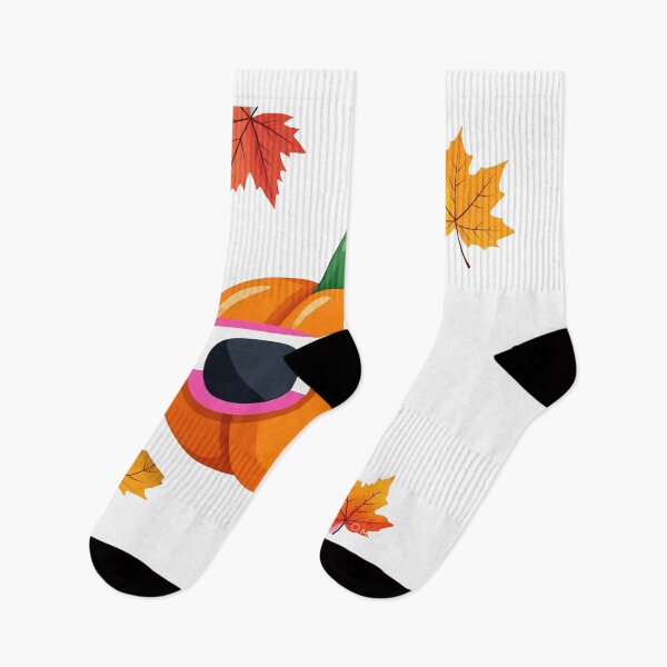 Item preview, Kawaii Pumpkin with Glasses – Cute Autumn Sticker designed and sold by 001Haiba.
