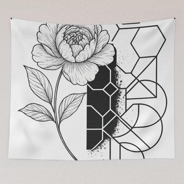 Item preview, Geometric flower fusion designed and sold by Bernd Friese.