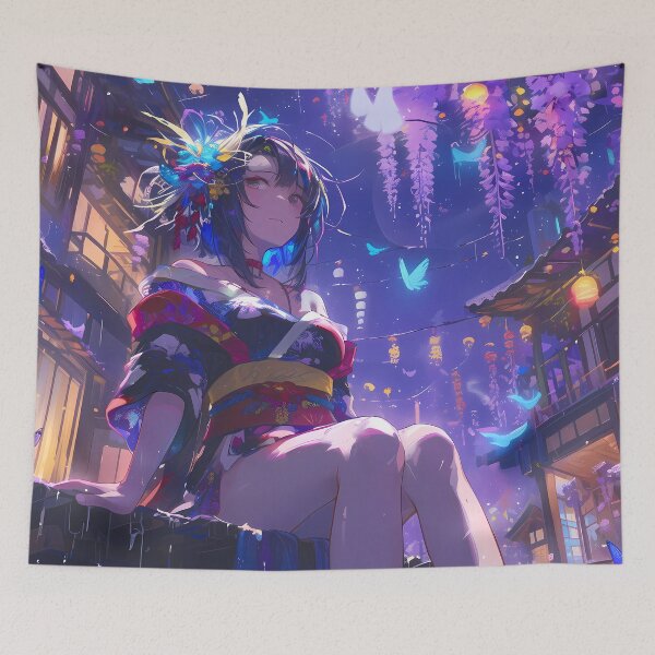 Item preview, Anime Taihou Azur Lane Game Kimono Starlit Wisteria Glow designed and sold by juniorcastros.