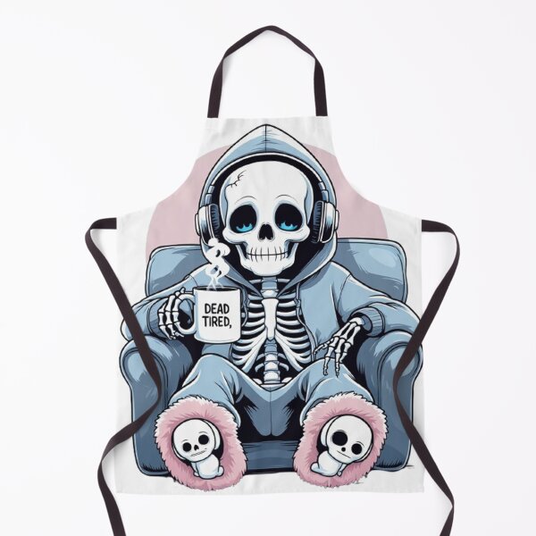 Item preview,  Dead Tired – Lazy Skeleton in Hoodie Funny T-Shirt Design designed and sold by ArghavanMardani.