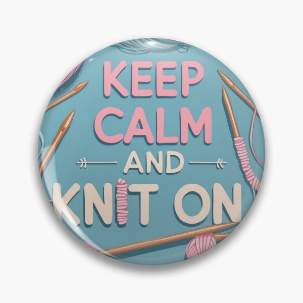 Item preview, Keep Calm and Knit On designed and sold by 0606PM.