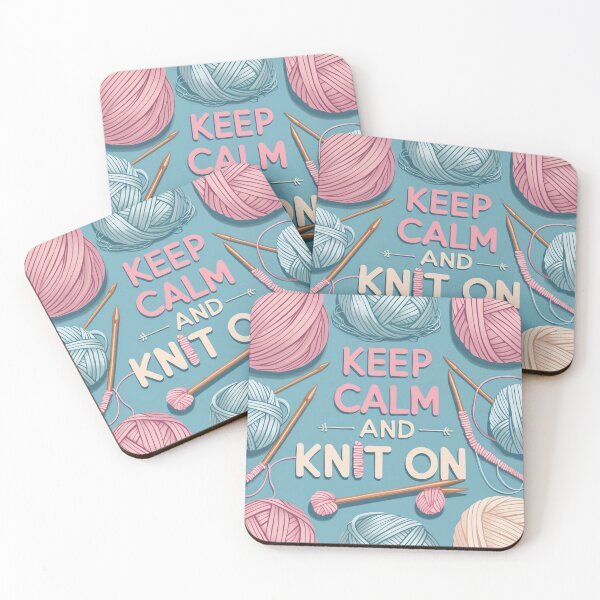 Item preview, Keep Calm and Knit On designed and sold by 0606PM.