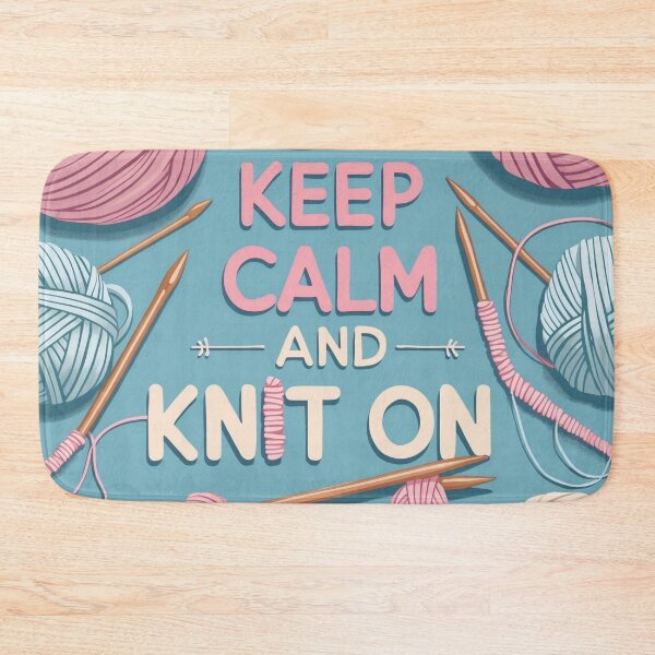 Item preview, Keep Calm and Knit On designed and sold by 0606PM.