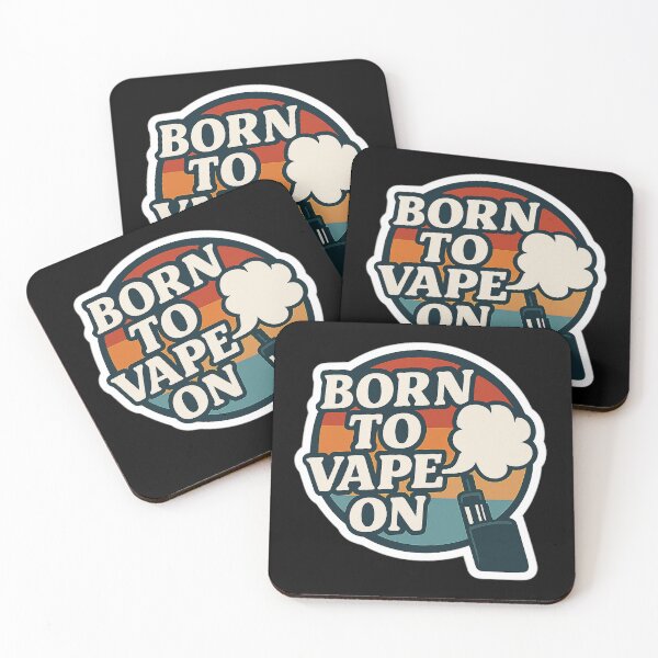 Item preview, Born to Vape On – Retro Vape Sticker for Vaping Enthusiasts and Cloud Chasers designed and sold by House of Taste Designs.