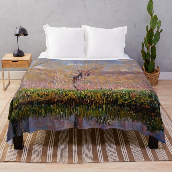 Item preview, The Banks of the River Epte in Springtime 1885 by Claude Monet designed and sold by GabyddAlessandr.