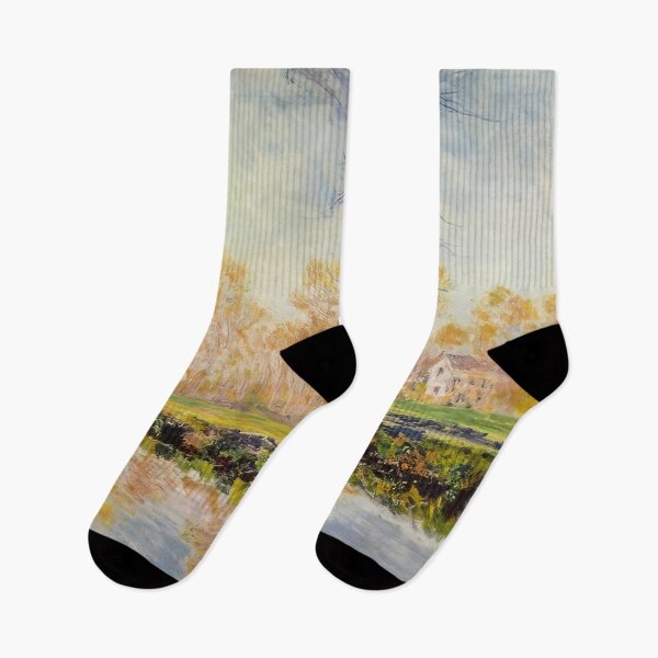 Item preview, The Banks of the River Epte at Giverny   1887 by Claude Monet designed and sold by GabyddAlessandr.