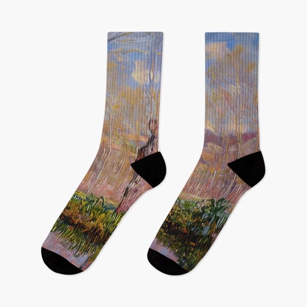 Item preview, The Banks of the River Epte in Springtime   1885 by Claude Monet designed and sold by GabyddAlessandr.