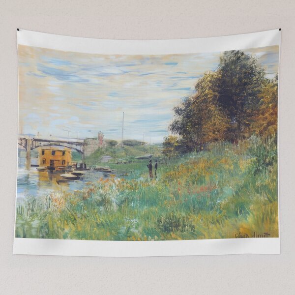 Item preview, The Banks of the Seine at the Argenteuil Bridge   1874 by Claude Monet designed and sold by GabyddAlessandr.