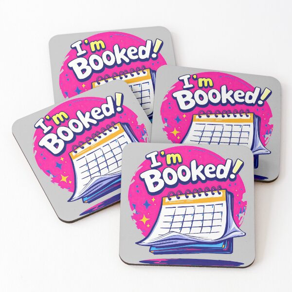 Item preview, A cartoon image of a calendar with the words I ' m booked designed and sold by cafegrafis.