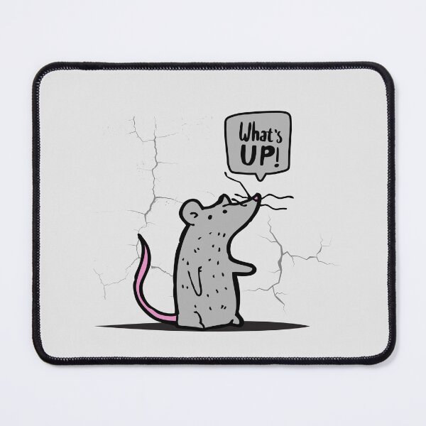 Item preview, relaxed cartoon rat - what's up! designed and sold by CypisDesign.