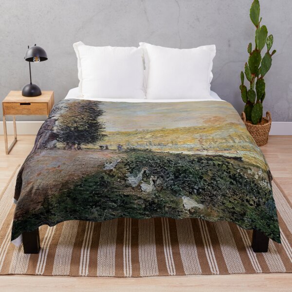 Item preview, The Banks of the Seine Lavacourt   1878 by Claude Monet designed and sold by GabyddAlessandr.