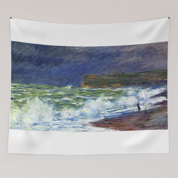 Item preview, The Beach at Fecamp   1881 by Claude Monet designed and sold by GabyddAlessandr.