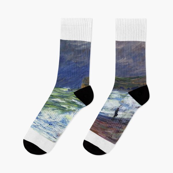 Item preview, The Beach at Fecamp   1881 by Claude Monet designed and sold by GabyddAlessandr.