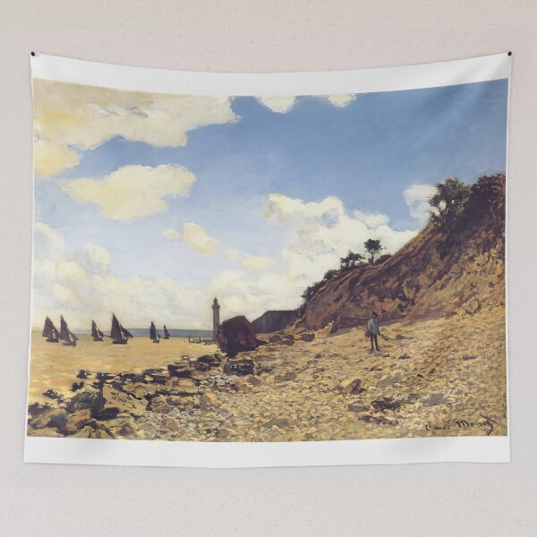 Item preview, The Beach at Honfleur   1866 by Claude Monet designed and sold by GabyddAlessandr.