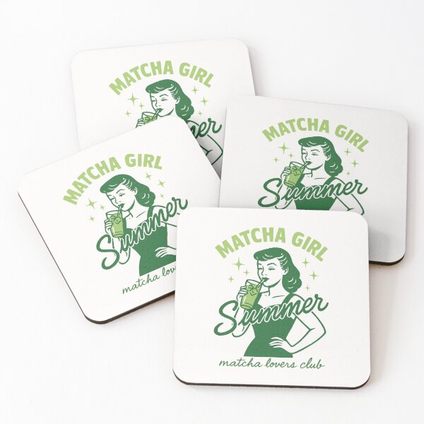 Item preview, MATCHA GIRL Summer – retro vintage design | Gift for matcha lovers designed and sold by Graphicarium Shop.