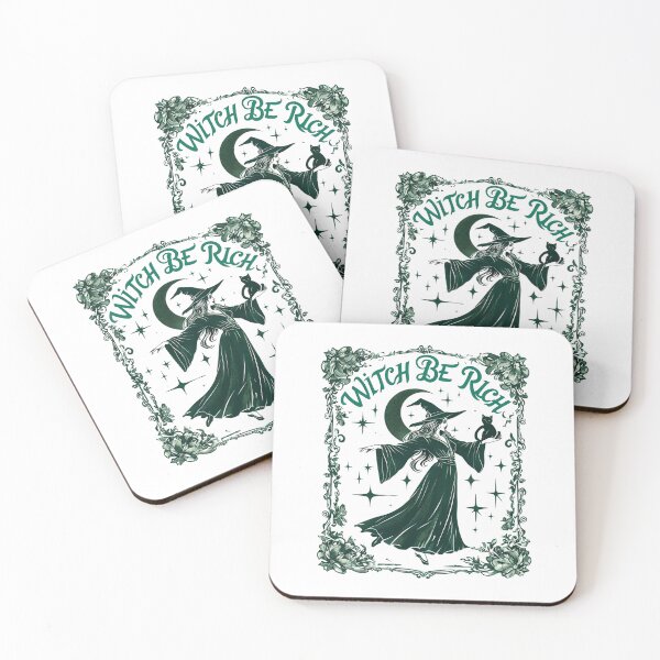 Item preview, Witch Be Rich – Halloween Magic & Prosperity Art Print designed and sold by GoxyVision.