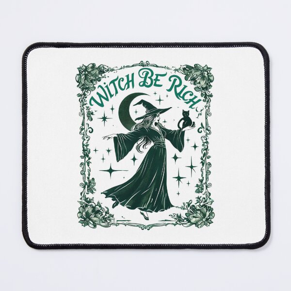 Item preview, Witch Be Rich – Halloween Magic & Prosperity Art Print designed and sold by GoxyVision.