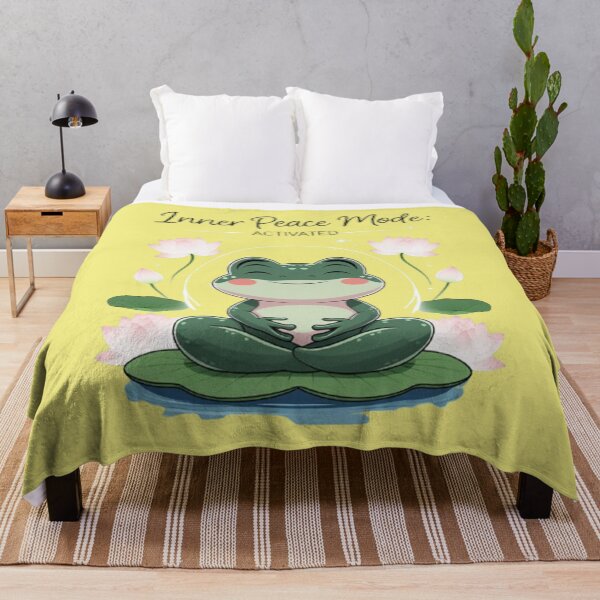 Item preview, Inner Peace Mode: Activated – Meditating Frog Zen T-Shirt Design designed and sold by ArghavanMardani.