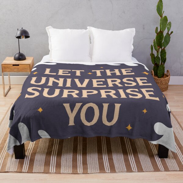 Item preview, Let the Universe Surprise You – Spiritual Aesthetic Manifestation Quote Design designed and sold by simbhaskara.