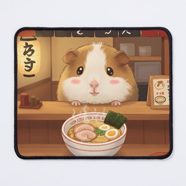 Item preview, Guinea Pig's Ramen Dream: A Kawaii Japanese Food Illustration designed and sold by Simple_Lines2025.