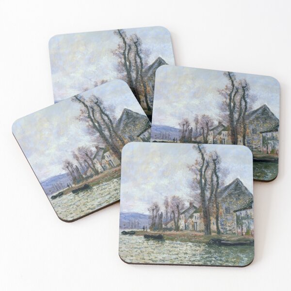 Item preview, The Bend of the Seine at Lavacourt Winter   1879 by Claude Monet designed and sold by GabyddAlessandr.