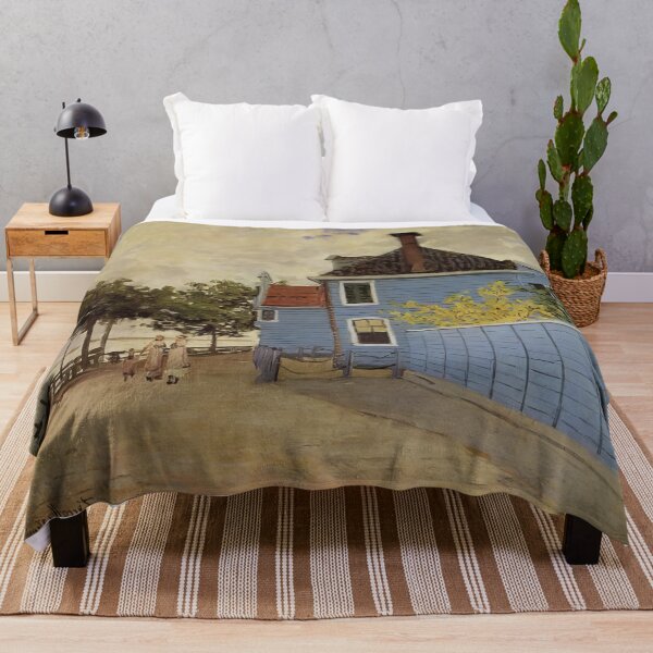 Item preview, The Blue House at Zaandam 1871 by Claude Monet designed and sold by GabyddAlessandr.