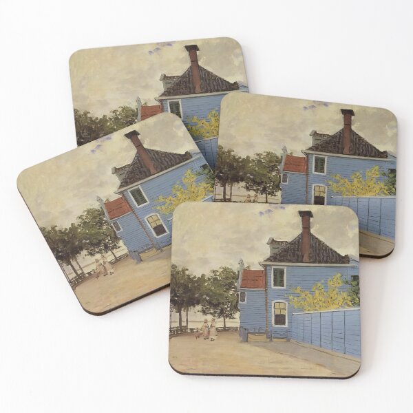 Item preview, The Blue House at Zaandam   1871 by Claude Monet designed and sold by GabyddAlessandr.