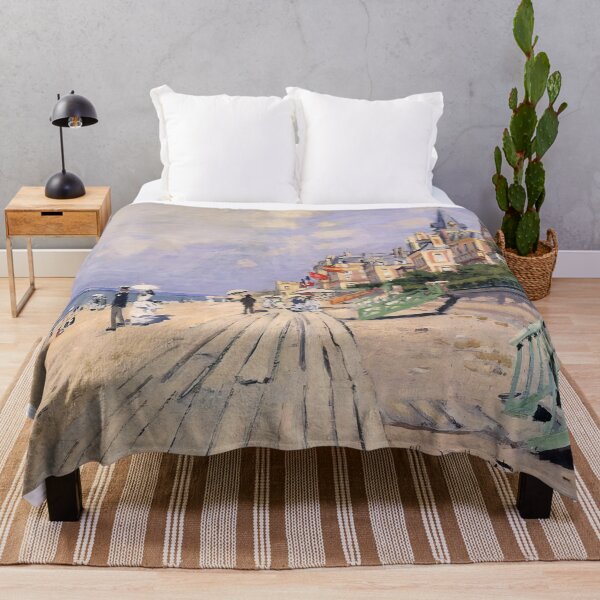 Item preview, The Boardwalk at Trouville 1870 by Claude Monet designed and sold by GabyddAlessandr.