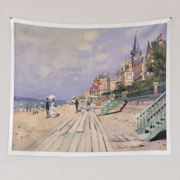 Item preview, The Boardwalk at Trouville   1870 by Claude Monet designed and sold by GabyddAlessandr.