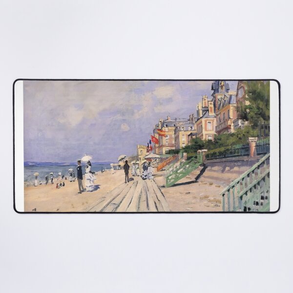 Item preview, The Boardwalk at Trouville 1870 by Claude Monet designed and sold by GabyddAlessandr.