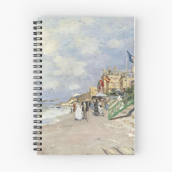 Item preview, The Boardwalk on the Beach at Trouville   1870 by Claude Monet designed and sold by GabyddAlessandr.