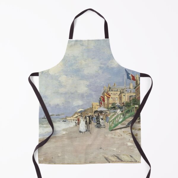 Item preview, The Boardwalk on the Beach at Trouville 1870 by Claude Monet designed and sold by GabyddAlessandr.