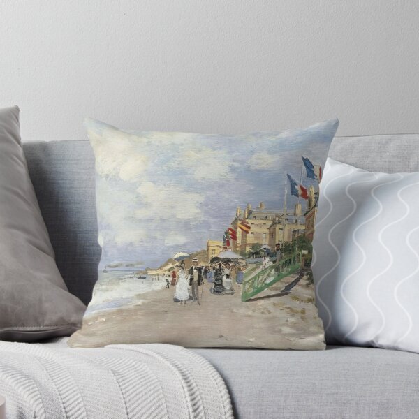 Item preview, The Boardwalk on the Beach at Trouville   1870 by Claude Monet designed and sold by GabyddAlessandr.