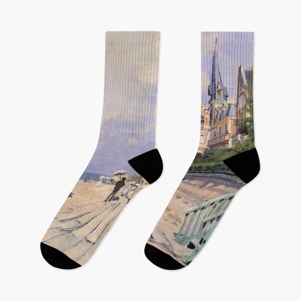 Item preview, The Boardwalk at Trouville   1870 by Claude Monet designed and sold by GabyddAlessandr.