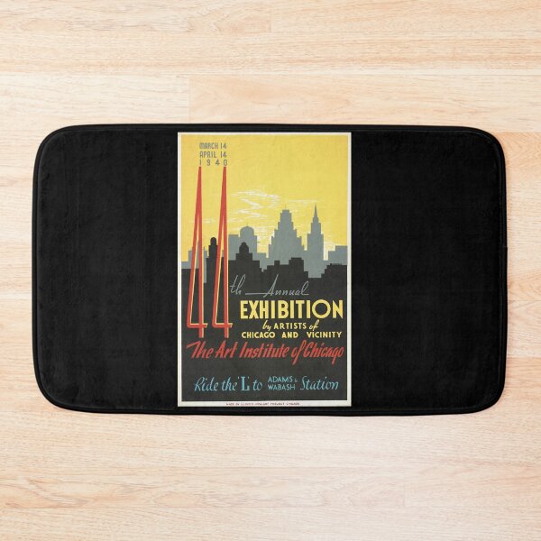 Item preview, Vintage Chicago Art Poster | 44th Annual Exhibition 1940 | Art Deco Style | WPA Art Project | Art Institute of Chicago | Travel Print designed and sold by artofuniverse.