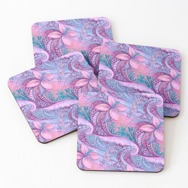 Item preview, Hawaiian Abstract Wave Art Print 0018 designed and sold by sunnthreads.