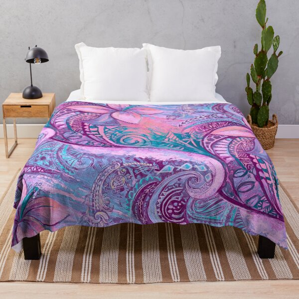 Item preview, Hawaiian Abstract Wave Art Print 0018 designed and sold by sunnthreads.