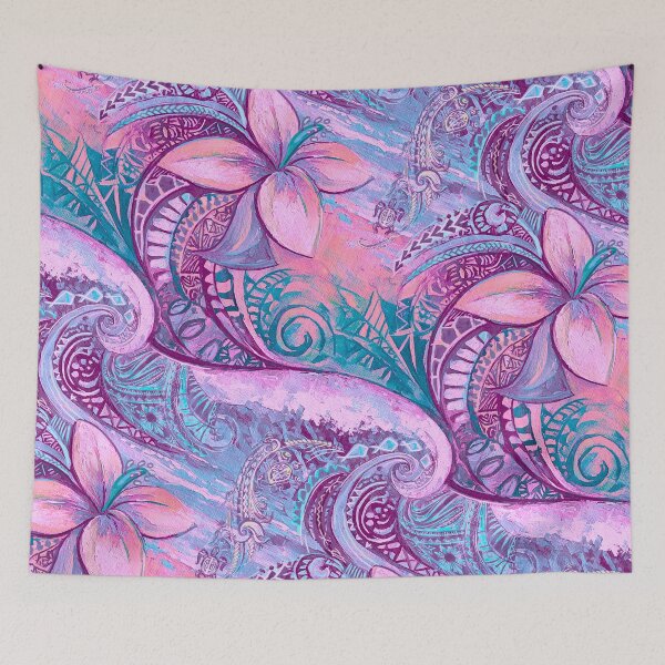 Item preview, Hawaiian Abstract Wave Art Print 0018 designed and sold by sunnthreads.