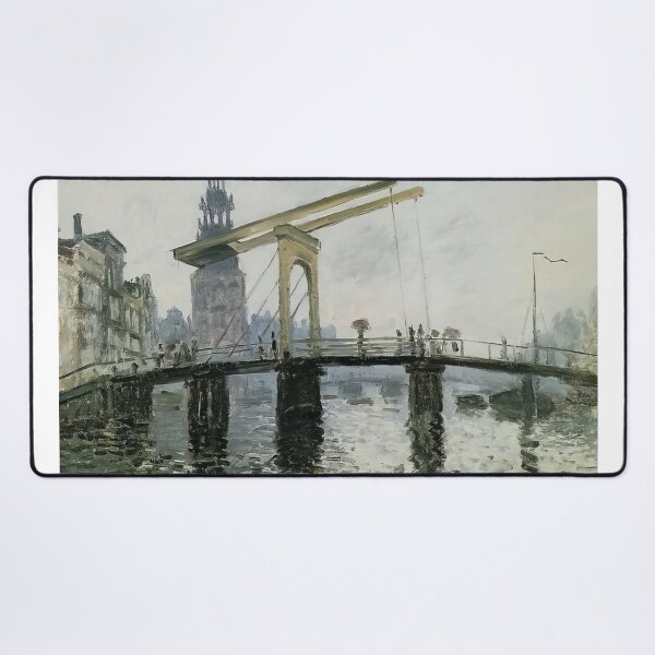 Item preview, The Bridge Amsterdam 1874 by Claude Monet designed and sold by GabyddAlessandr.