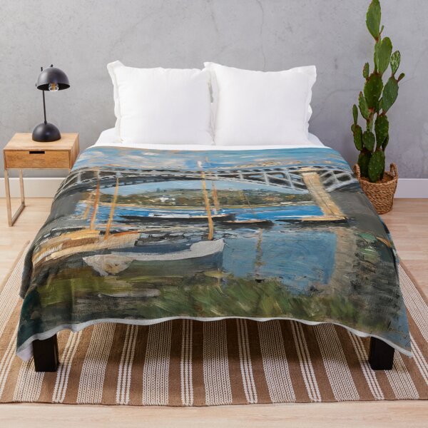 Item preview, The Bridge over the Seine 1874 by Claude Monet designed and sold by GabyddAlessandr.