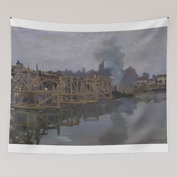 Item preview, The Bridge under Repair   1872 by Claude Monet designed and sold by GabyddAlessandr.