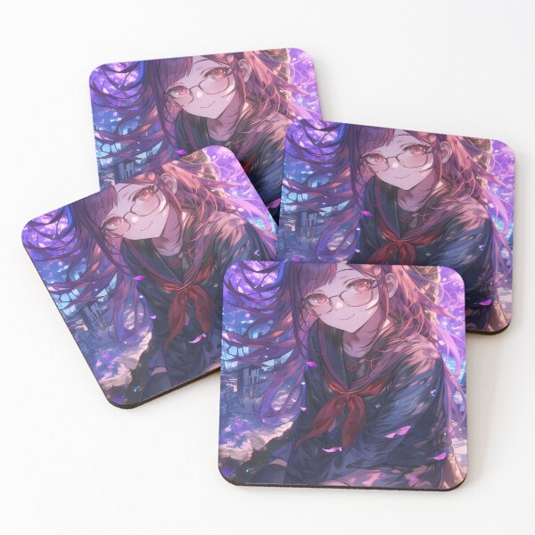 Item preview, Toko Fukawa Danganronpa Anime Sakura Nighttime Glasses Mystery designed and sold by earlobejerk.
