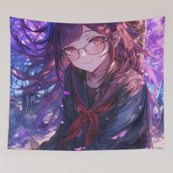 Item preview, Toko Fukawa Danganronpa Anime Sakura Nighttime Glasses Mystery designed and sold by earlobejerk.