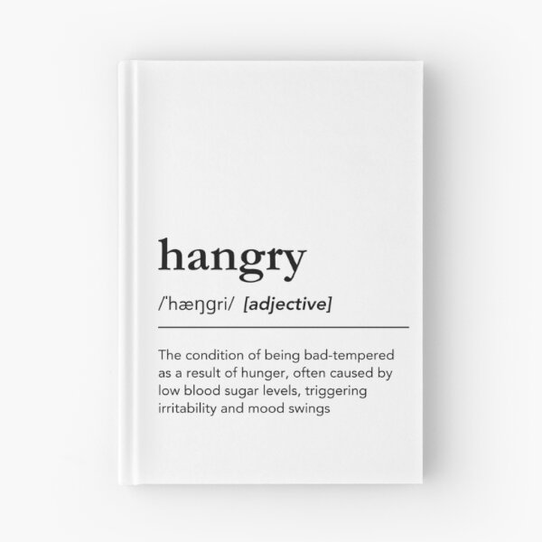 Item preview, Funny Hangry Definition, Foodie Word, Minimalist Typography designed and sold by lagunaklein.